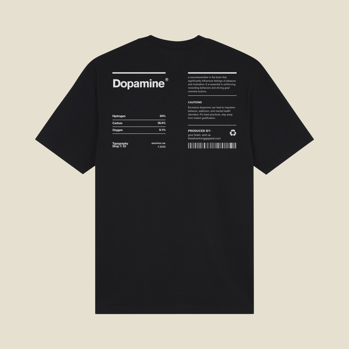 TYPOGRAPHY DROP. dopamine.